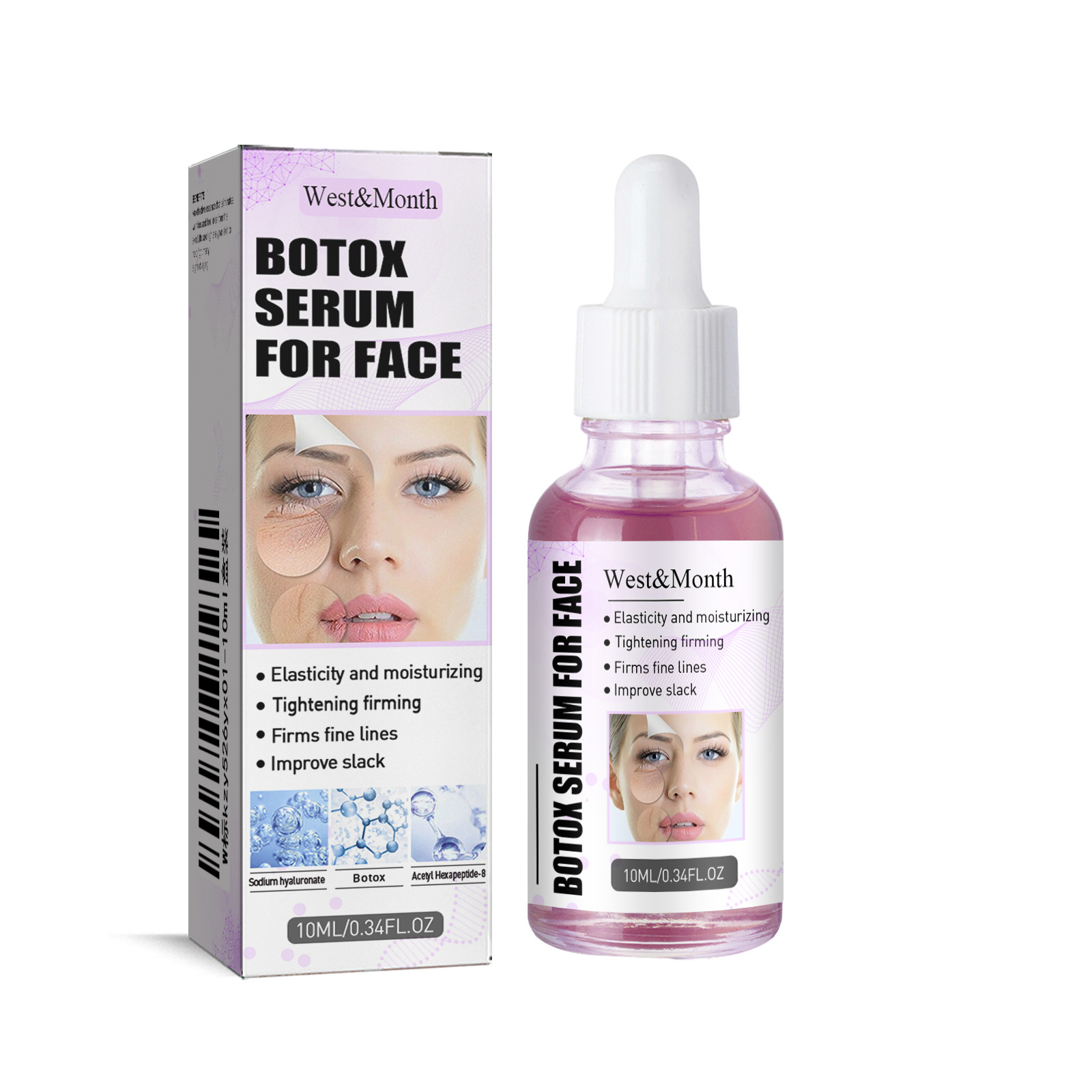 Esencia antiarrugas para el cuidado de la piel West&Month Anti aging Reafirma, levanta la piel, reduce las arrugas y las líneas finas_voghion.com