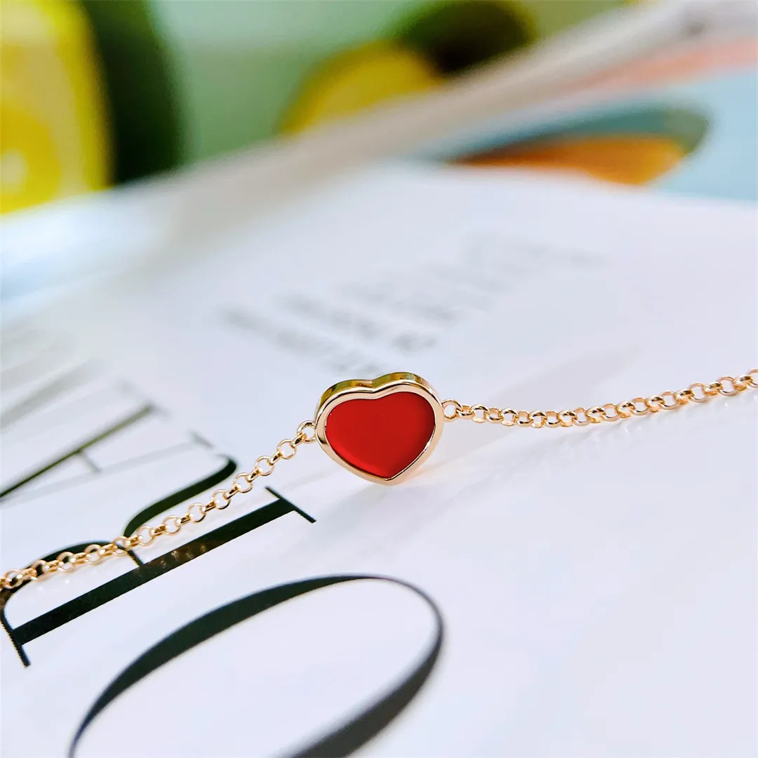 Red Chalcedony High Quality For Women Anniversary Gifts Rose Gold Exquisite Sterling Sier Jewelry Fashion Bracelet_voghion.com