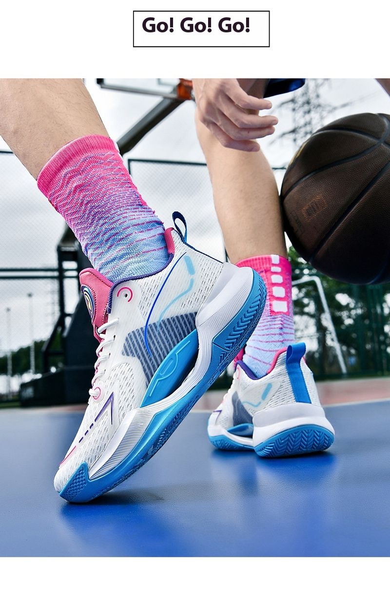 Ultraleichte Basketballschuhe Herren, professionelle Wachen, solide Turnschuhe, atmungsaktive Single-Mesh-Sneaker für_voghion.com