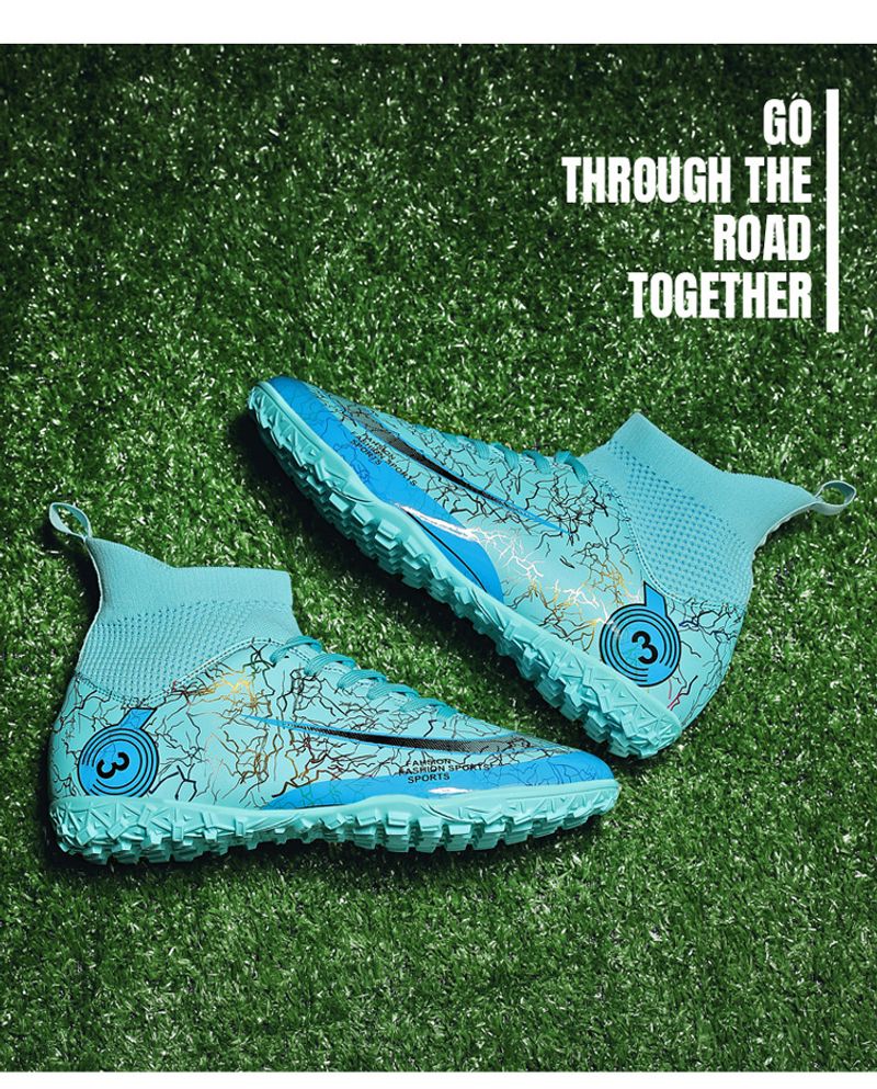 High-Top-Herren-Long-Broken-Nails-Trainings-Fußballschuh für Kinder, Jungen und Mädchen, Größe 48_voghion.com