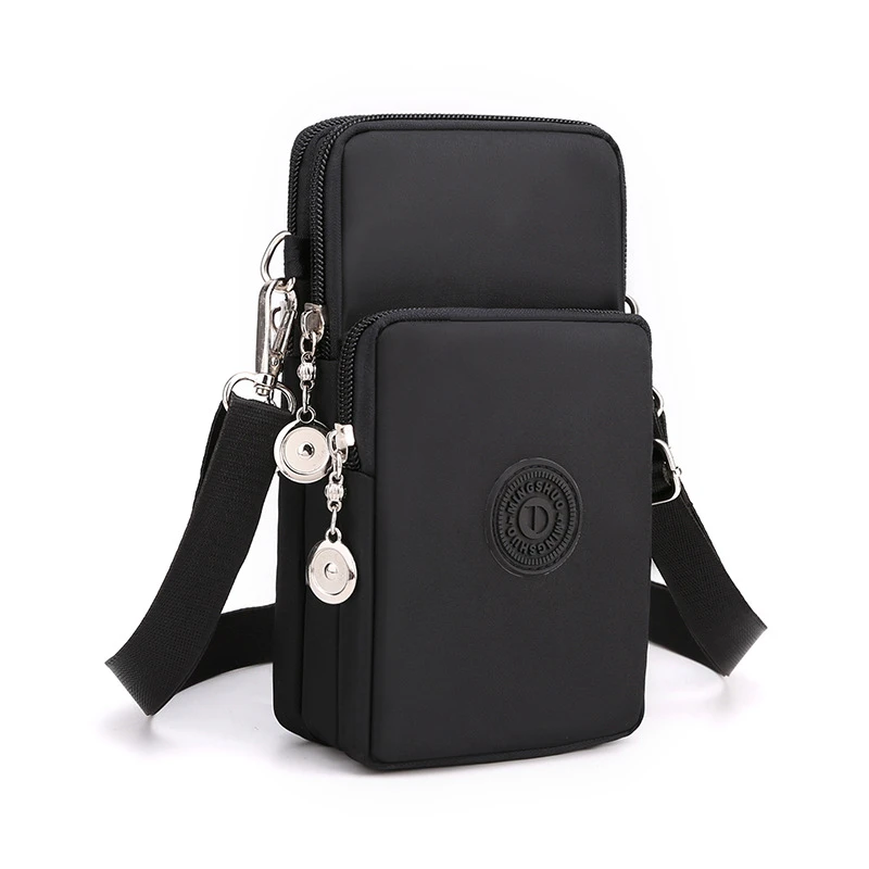 New Women Mobile Phone Bag Nylon Cell Phone Bag Coin Purse Strap Shoulder Bag Small Crossbody Bags for Women Wallet Travel Purse_voghion.com
