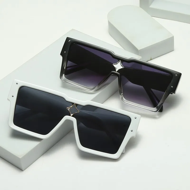 Occhiali da sole cyclone neri alla moda per uomo e donna designer_voghion.com