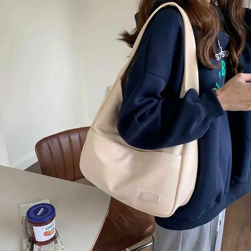 Retro axelväska, modern dam hobo väska i konstläder_voghion.com