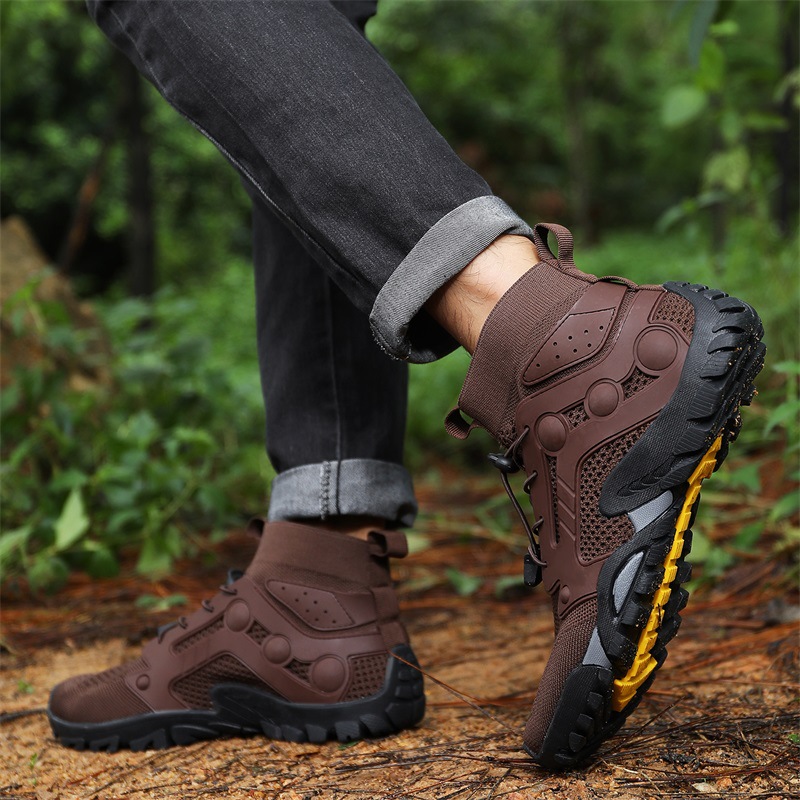 Outdoor and Women's Creek Tracing Men's Lightweight Non slip Mountaineering Hiking Shoes  Breathable Quick Drying_voghion.com