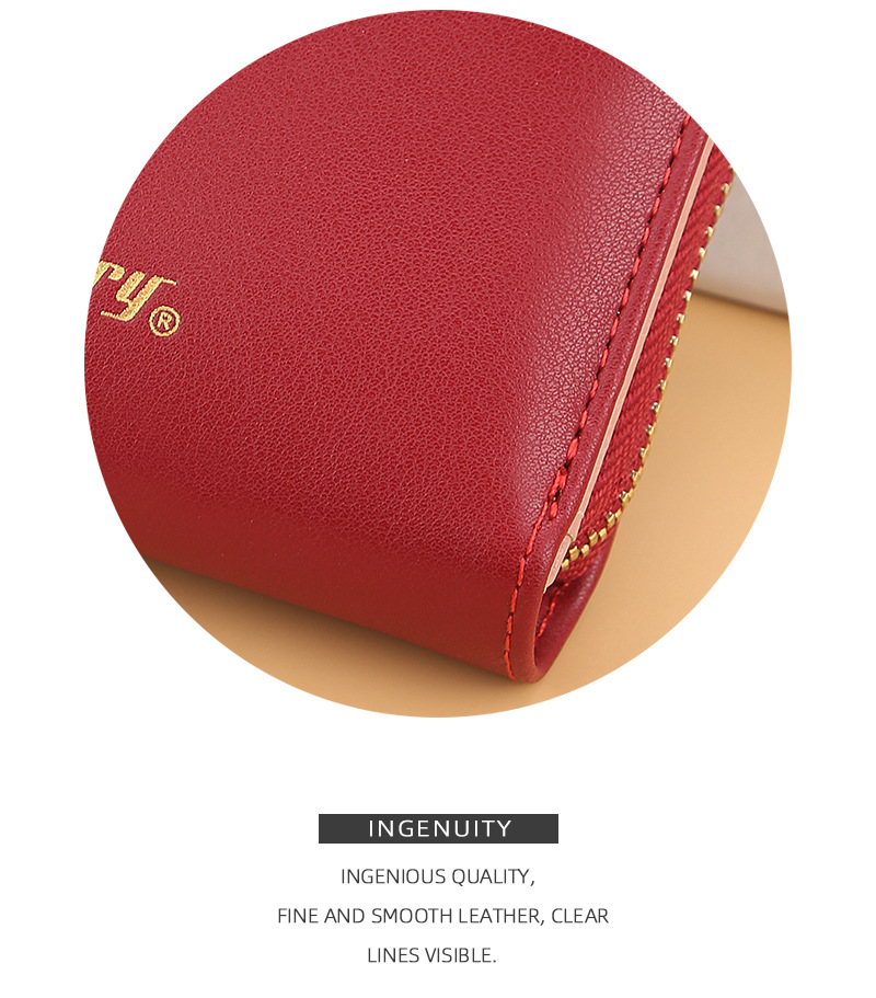 Short Baellerry Korean Edition Multi Card Driver's License Zero Wallet Fashion Tassel Button Women's Bag_voghion.com