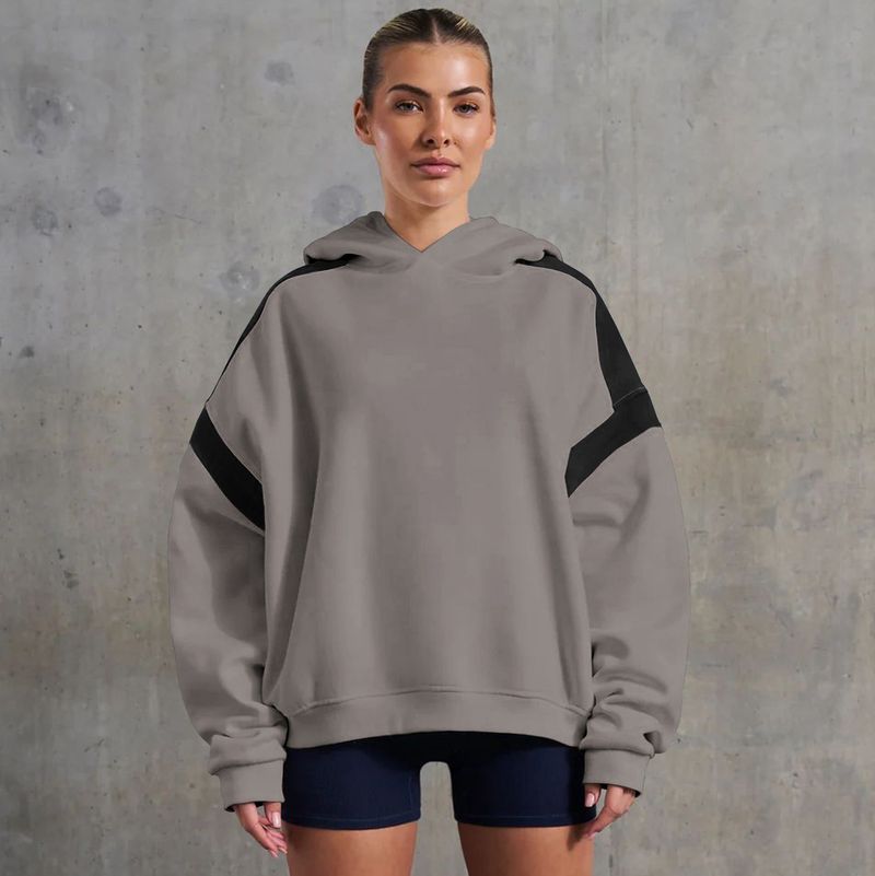 Women's Clothing contrast color drop shoulder high-end_voghion.com