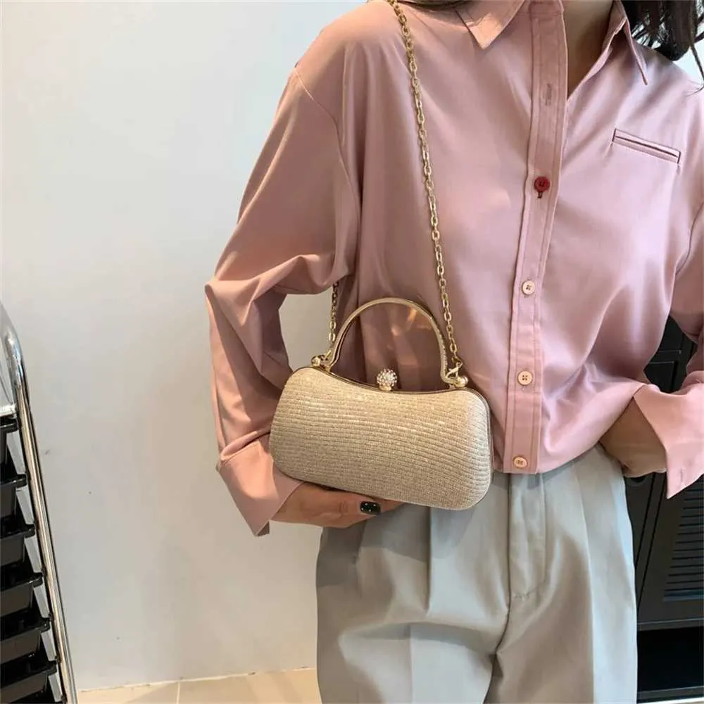 Mini Shoulder Cross 2024 Hit Party Evening Handbag and Wallet Womens Travel Clutch Shining Dinner Bag Y241019_voghion.com