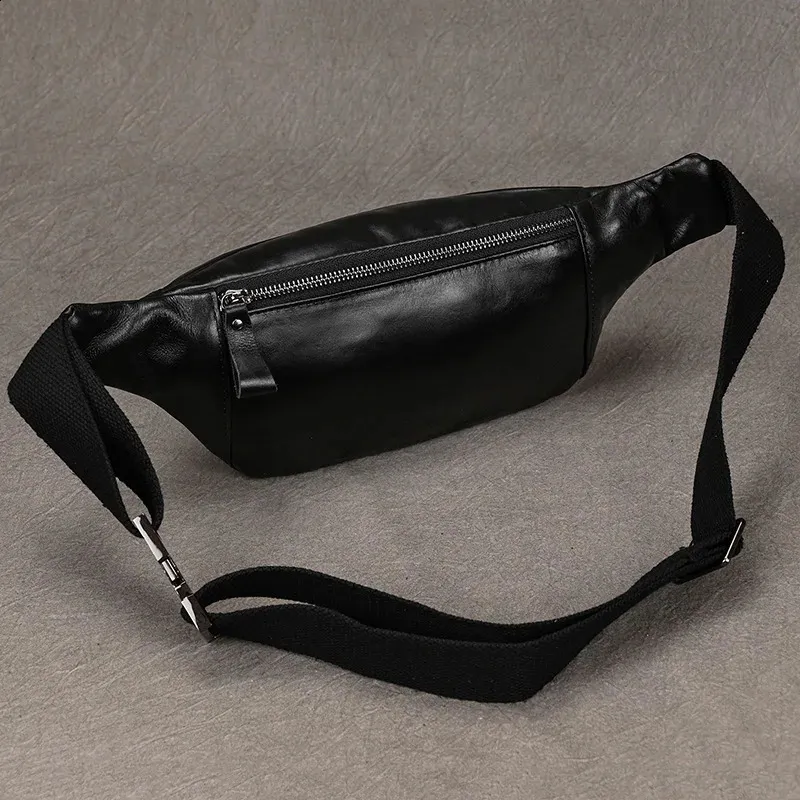 Herren Brusttaschen Crossbody Schulter Mann Männliche Leder Taille Pack SG Tasche Für Outdoor-Sport Gürteltasche Klein 240924_voghion.com