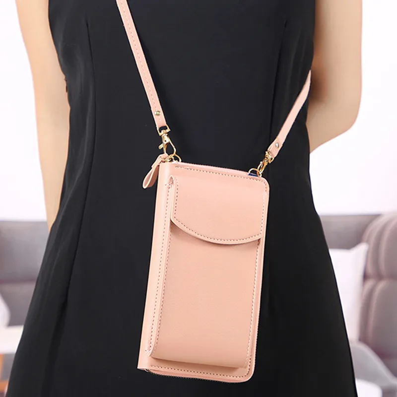Yogodlns Lässige Handy-Umhängetasche für Frauen aus PU-Leder, multifunktionale Messenger-Handtasche mit Klappe, Damentasche_voghion.com