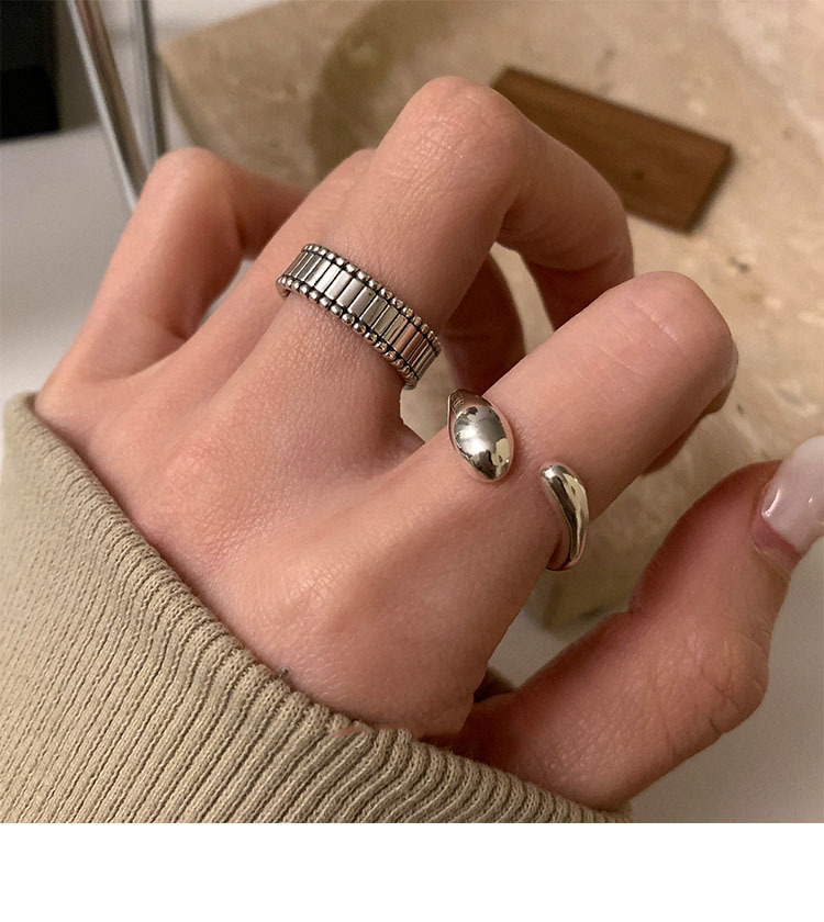 Unique Design Sterling Silver Irregular Geometry 2023 New Fashion Index Finger Ring Personalized_voghion.com