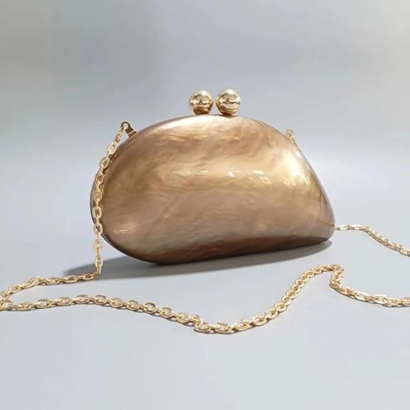 Borsa a tracolla da sera in acrilico da donna, con tracolla obliqua, per banchetti nuziali_voghion.com