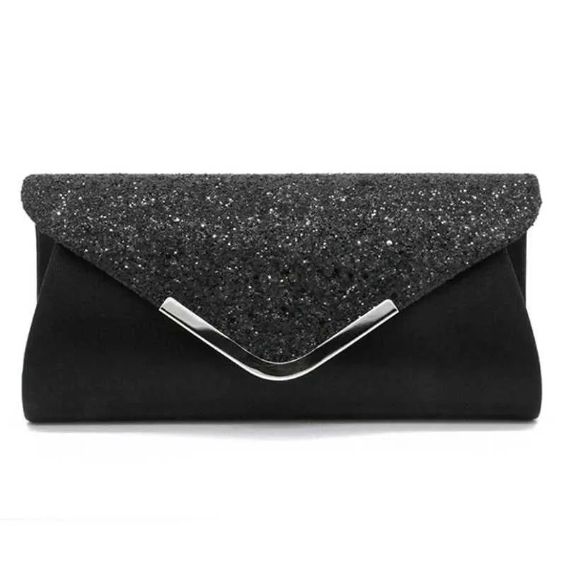 Elegant Women's Clutch Evening Bag With Chain Shoulder Strap_voghion.com