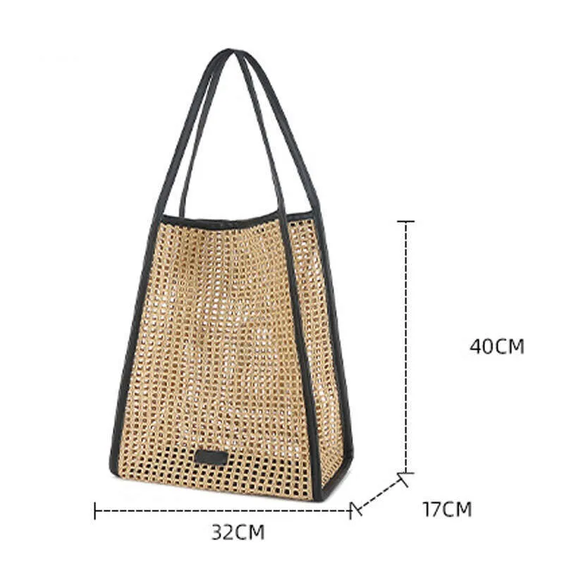 Stroh-tragetasche Für Damen Große Strandtasche Für Den Alltag_voghion.com