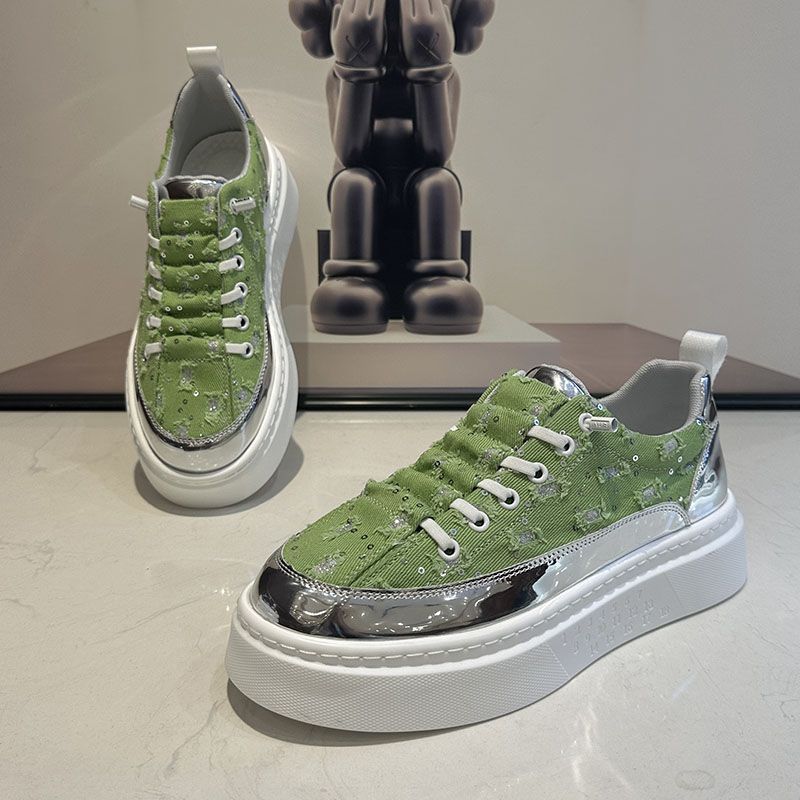 Sommer Neue Songgao Fashion Lazy mit Stoffoberflächenperforation Vielseitige Casual für Herren 2024 Trendy Board Schuhe_voghion.com