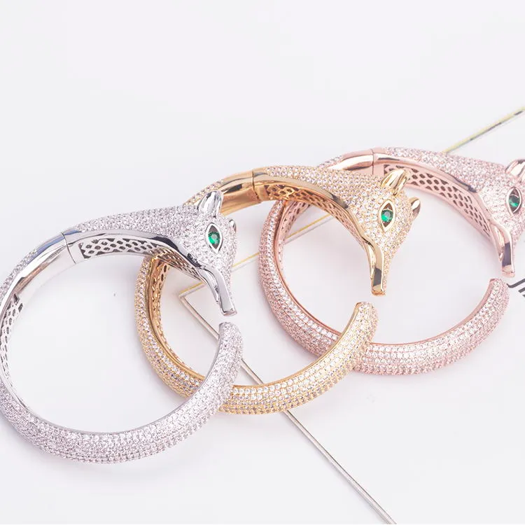 Braccialetto con ciondolo classico alla moda placcato in oro, braccialetti in argento con animali per donne, figlia, mamma, gioielli unisex, designer di donne_voghion.com