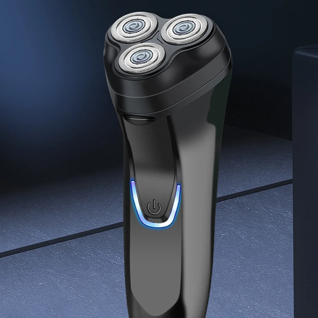 Electric Beard Shaver Men Precision 3-Blade System for Effortless Grooming - Rechargeable & Cordless_voghion.com
