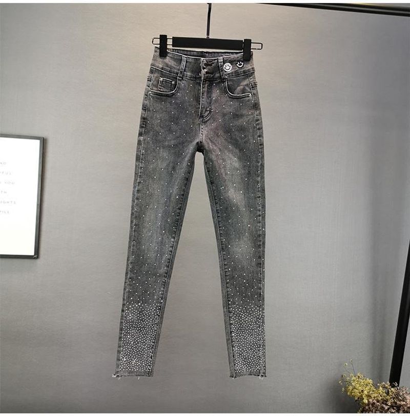 Kvinnors nya, stretchiga slim fit kraftiga hetborrade pennbyxor för kvinnor_voghion.com