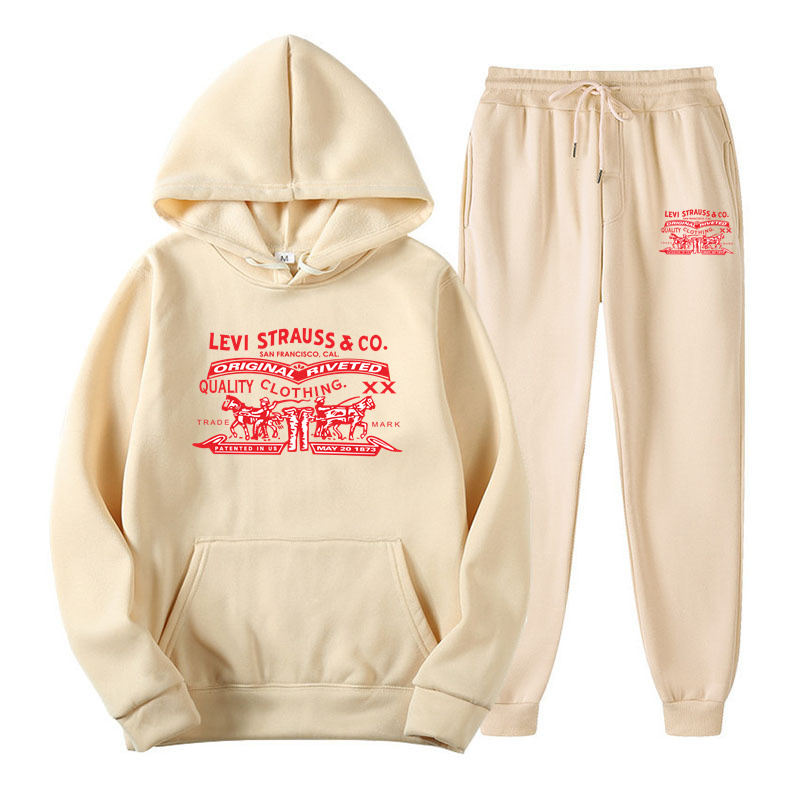 Sweat-shirt à capuche décontracté en coton avec de beaux vêtements pour hommes associés à un jean, un ensemble de beaux costumes de marque de mode étudiante de printemps et d'automne