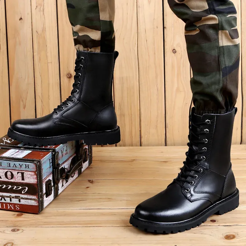 Herren Winter Stiefel Aus Leder Wasserdicht Warm Gefüttert_voghion.com