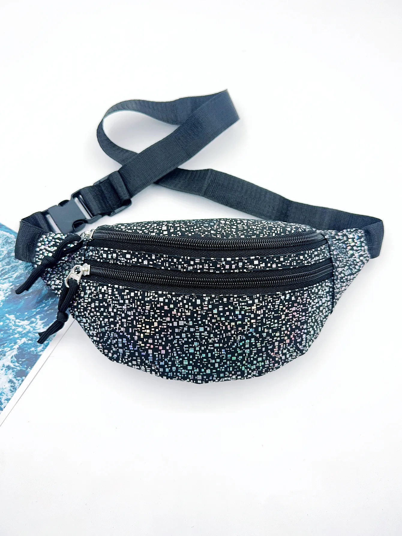 Sparkly Holographic Belt I Travel CrossBody Fanny Packs For Women Fashion Waist Pack Bum Bag_voghion.com