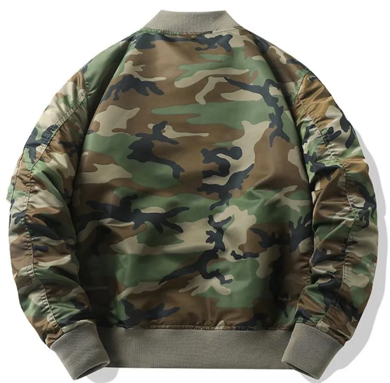 2024 new mens Autumn/Winter Camo  MA1 Pilot Men's Flight Jacket Coat_voghion.com