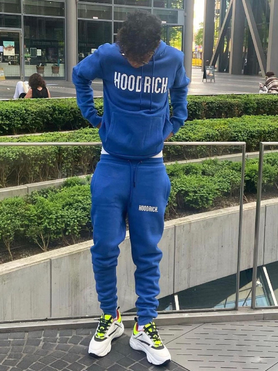 Men’s Clothing 2024 New Hooded Sweatshirt Suit Hoodrich Letter Print Suit Casual Sports Suit Wholesale