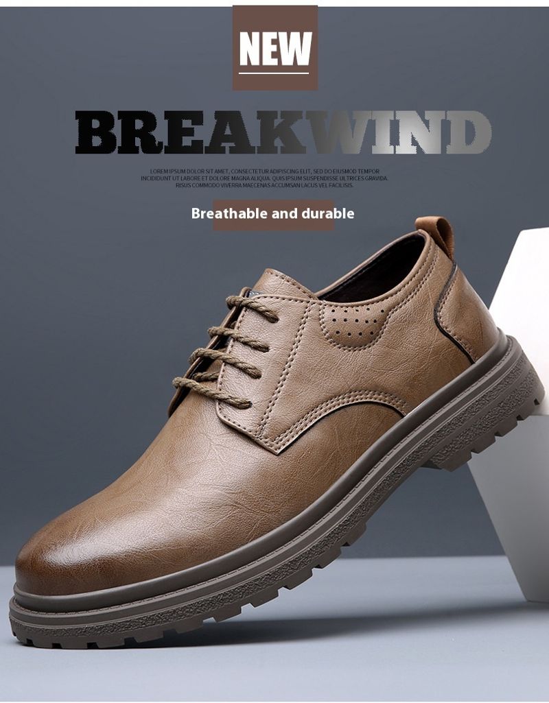 Tendenza autunno inverno in vera pelle, scarpe da lavoro e da tempo libero, edizione coreana, scarpe basse britanniche con testa grande_voghion.com