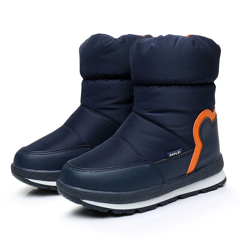 Buty dziecięce Śnieg Zimowe Buty Średniej Dętki Wodoodporne Antypoślizgowe Polarowe Odporne na Zimno Zamszowe Buty Dziecięce Bawełniane S_voghion.com
