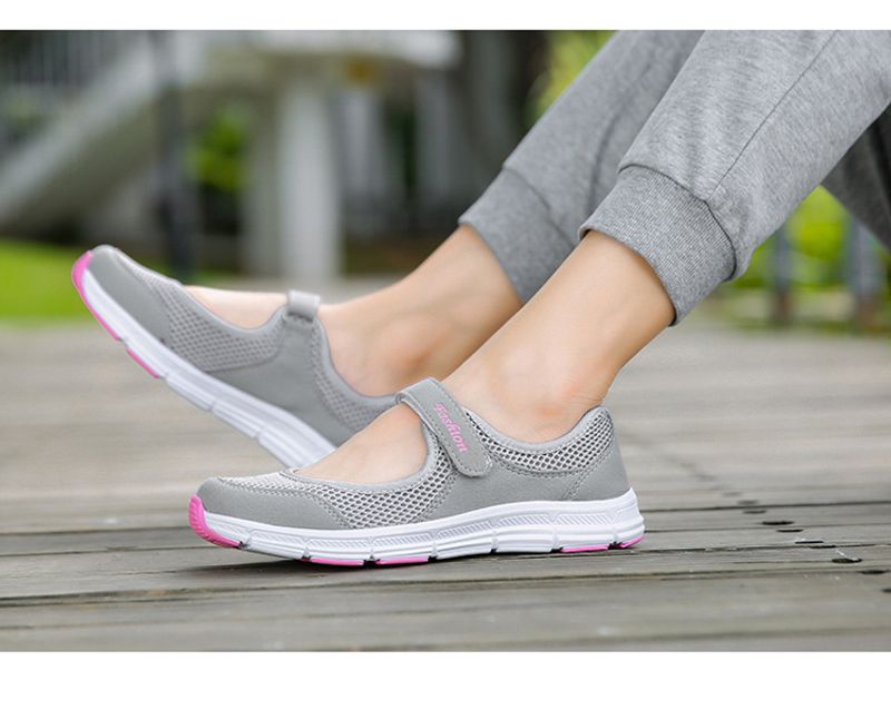 Scarpe da mamma in velcro per donna, nuove, estive, a rete larga, leggere, casual, comode e comode da passeggio_voghion.com
