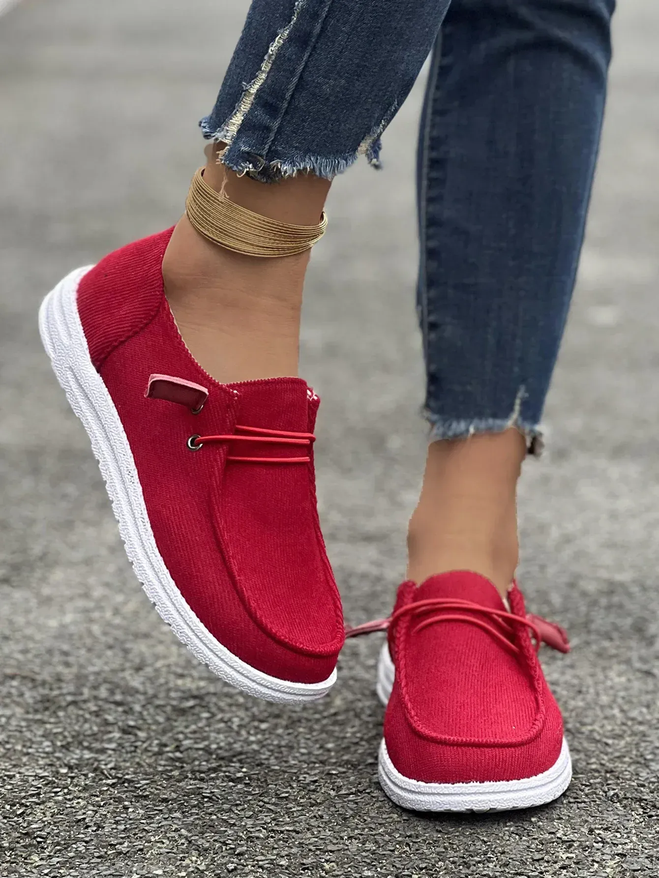 Mocassini da uomo nuovi, piatti, morbidi, con fascia elastica, comodi, antiscivolo, scarpe da skateboard singole da donna 2024_voghion.com