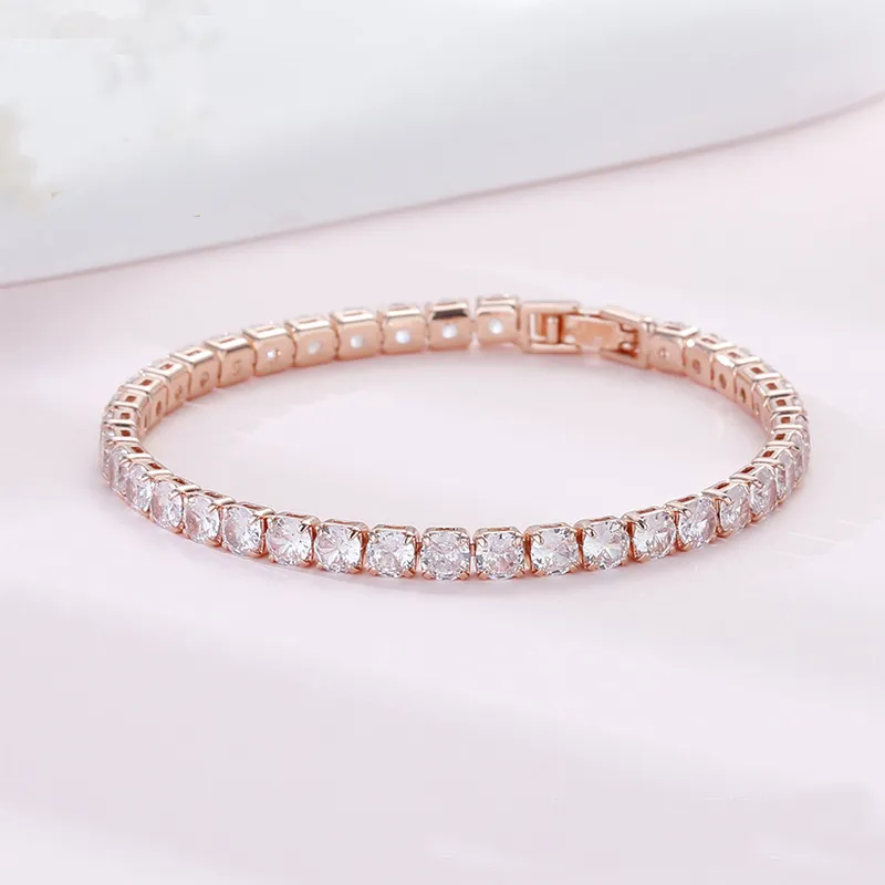 Bracciale da uomo VVS in moissanite all'ingrosso, collana in argento sterling con catena da tennis_voghion.com