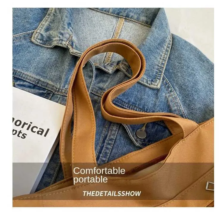 Versatile Oxford Canvas Crossbody Bag Large Capacity Tote Shoulder_voghion.com