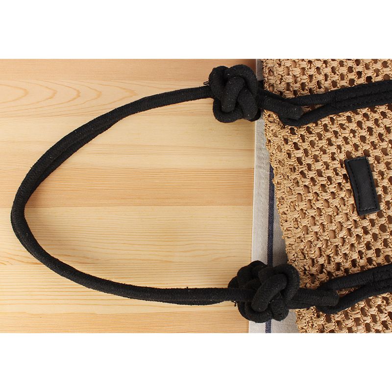 Große Kapazität Tasche Neue Sommermode Vielseitige Hohlwebtasche Geeignet für Strandurlaub Strandtasche_voghion.com