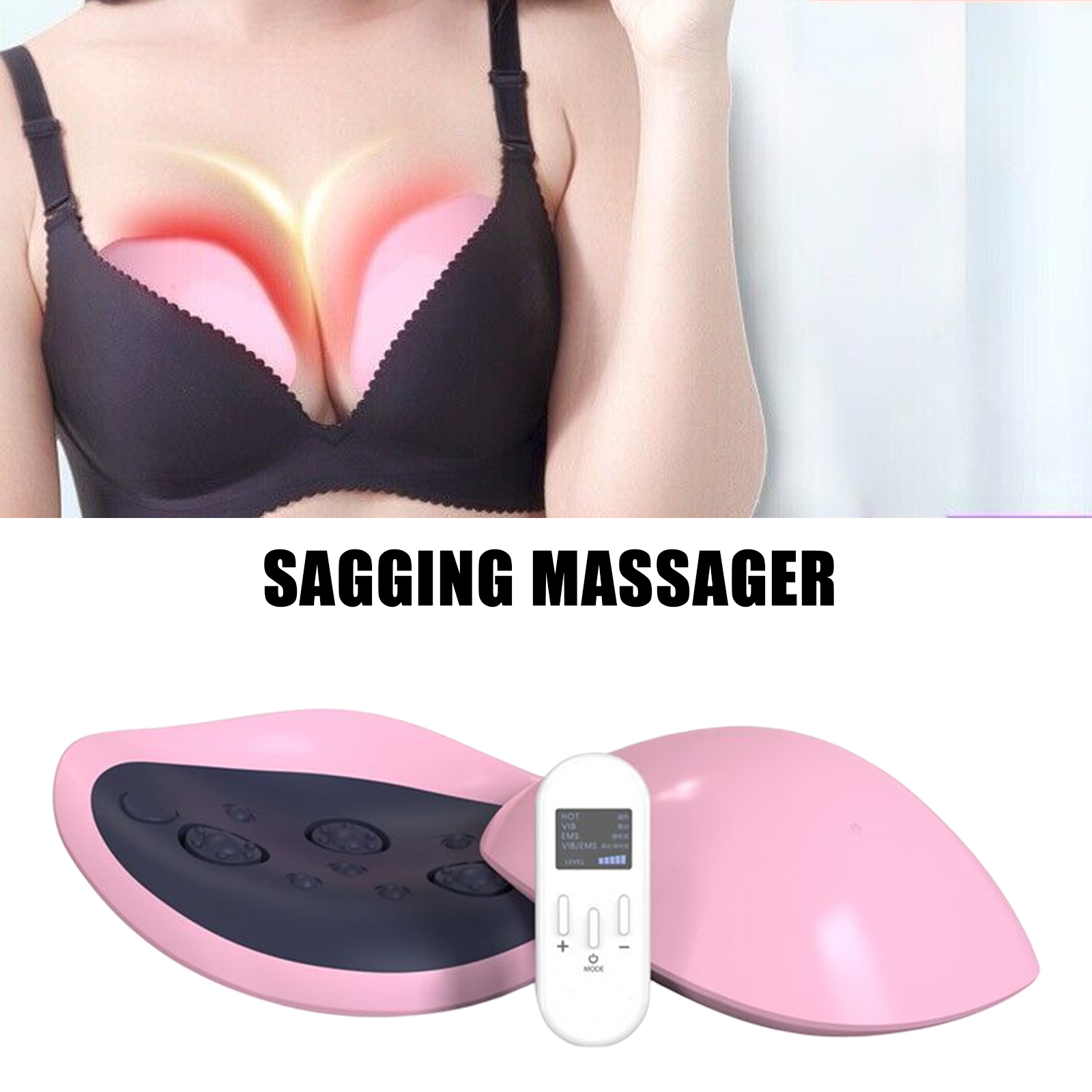 Elektresch Broschtmassagegerät Temperaturheizung Kabellos Schéinheetslifting Massagegerät fir Fraen Massagegerät Schéinheetsgesondheet_voghion.com