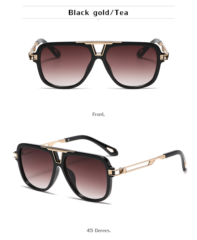 NEW Brand Design Fashion Style Square Metal Small Frame Rimless Sunglasses Men Sun Glasses Oculos UV400_voghion.com
