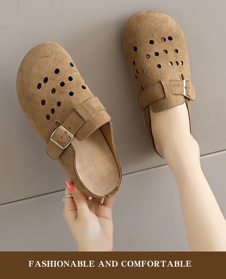 Stylish Women's Half Tray Sandals Breathable Summer Slippers_voghion.com