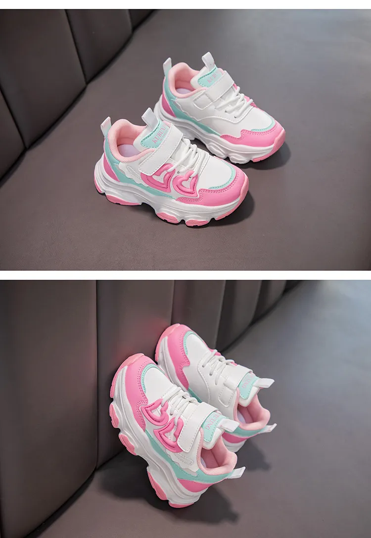 Barn Löpning för flickor Barn Småbarn Vår Höst Utomhus Sneakers Lila Rosa Littlesprouts Flickor Sportskor Storlekar_voghion.com