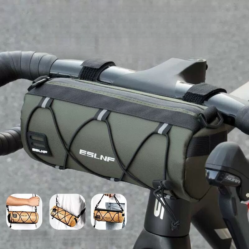 Reitausrüstung für den Vorderträger des Fahrradsattels, Handytasche für Mountainbike-Querträger, wasserdichte Tasche für das obere Rohr_voghion.com