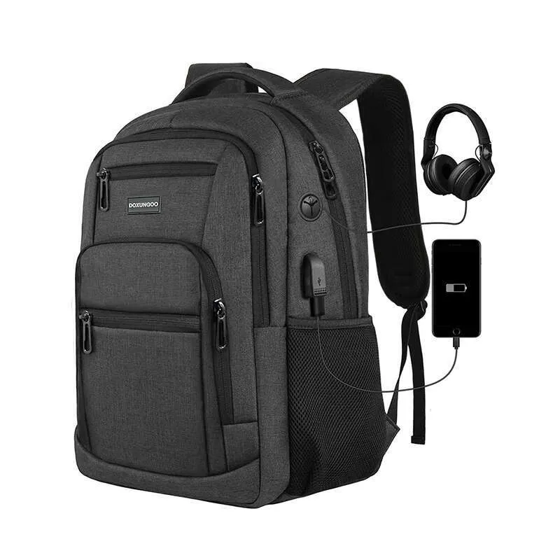Backpack New Large Capacity Waterproond Breatha Backpack, 15.6-Inch Computer Bag, Usb, Reserved Port For Headphone_voghion.com