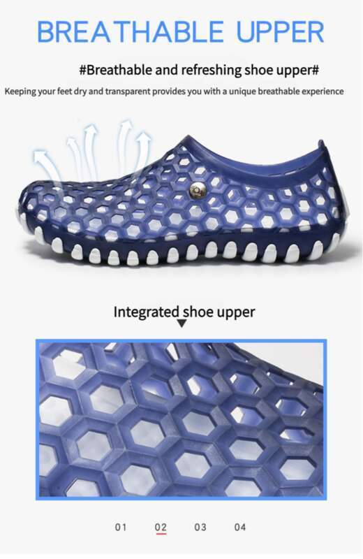 2025 Summer Men's Water Wading Couple Beach Mesh Sandals Trendy Outerwear Anti Slip And Breathable Good_voghion.com
