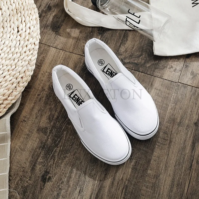 Minimalistische Canvas Board Schuhe Für Damen Und Herren Flach_voghion.com