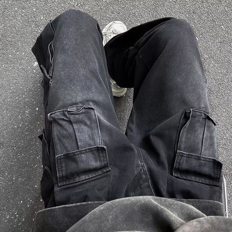 Calça cargo masculina estilo americano estilo vibe, estilo cargo ..._voghion.com