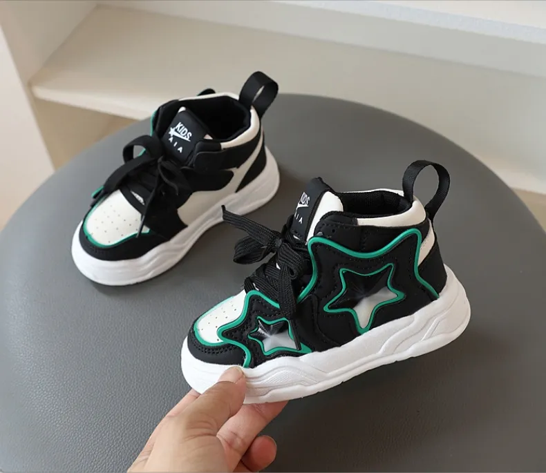 Boy Sport Autumn Winter Fashion Casual Kids Soft Sole Basketball Shoes Kidsnest Children Sneakers Trainers Sizes_voghion.com