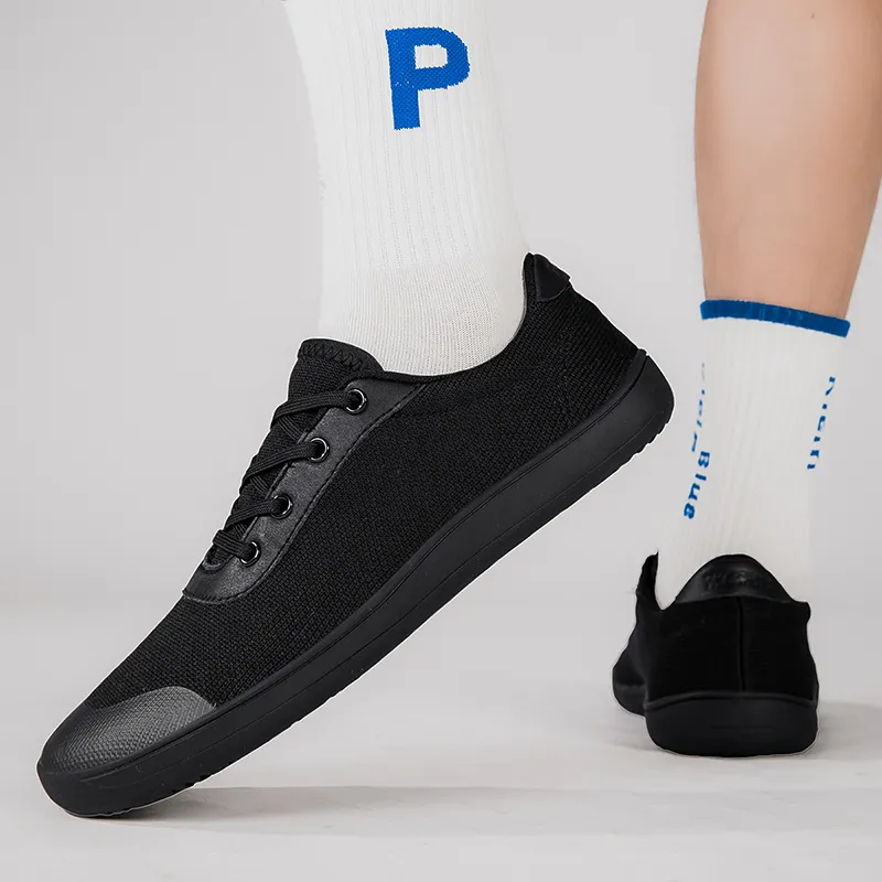 Sneakers for Men New Wide Barefoot Sneaker 2024 Flats Soft Zero Drop Sole Wider Toe Light Weight Fashion Shoes Plus Size_voghion.com