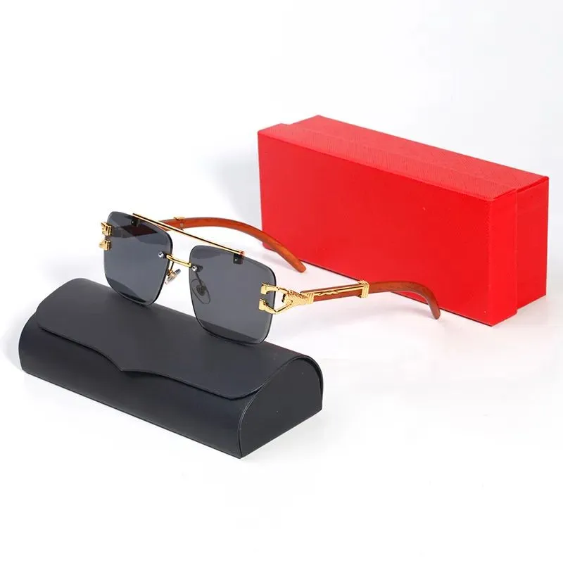 cart glasses man gradient Designer Sunglasses new eyeglass Full Frame eyeglasses Fashion Simple Big Square Gold UV400_voghion.com