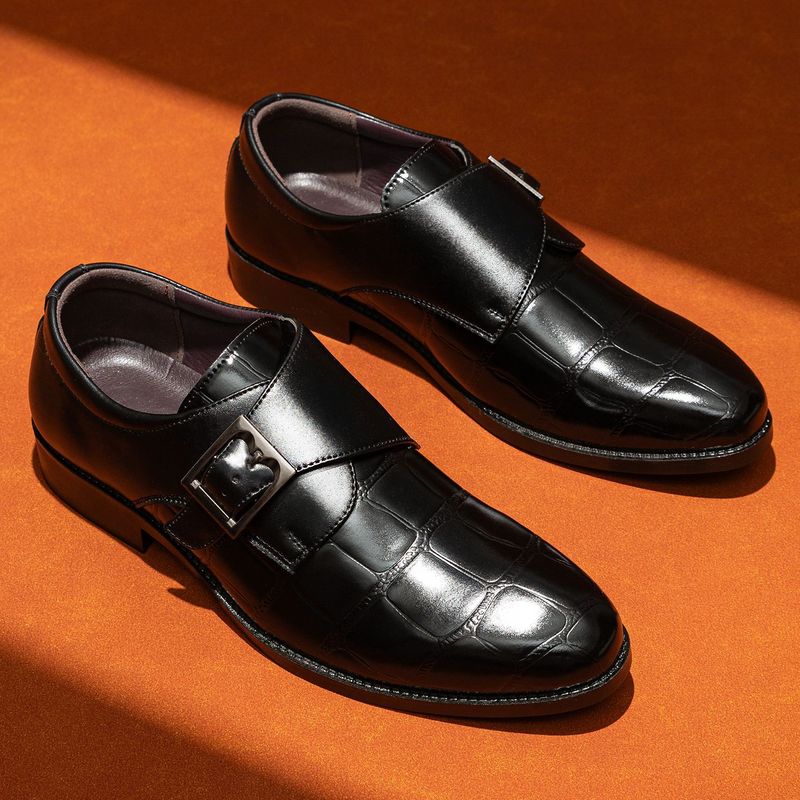 Heren Business Casual Dress Oxfords Formele Veterschoenen voor Kantoor, Feesten en Dagelijks Gebruik_voghion.com
