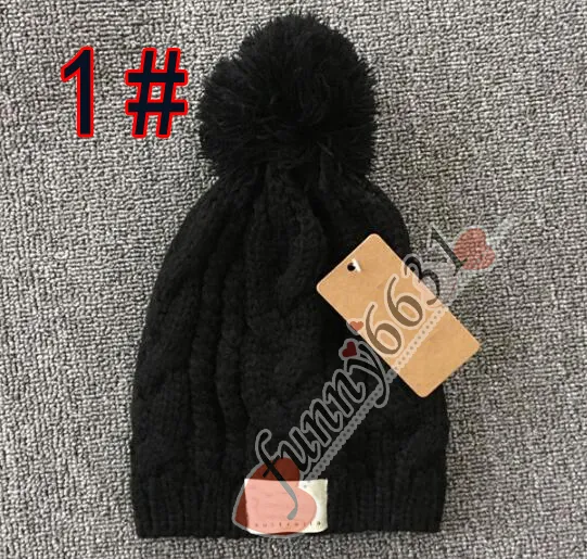 MOQ = 1 PZ Autunno/inverno design del marchio caldo donna e uomo moda berretto lavorato a maglia cappello di lana 8 colori nero rosso spedizione gratuita_voghion.com