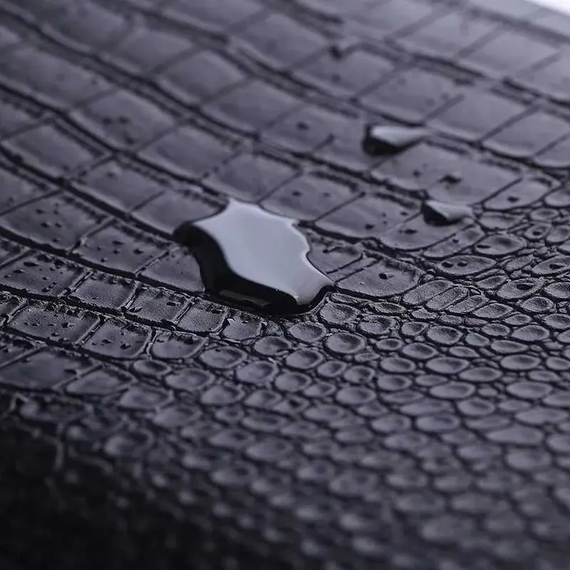 Custodia per laptop a busta, astuccio in pelle di coccodrillo per MacBook Air/Pro 12-15", custodia protettiva con supporto verticale_voghion.com
