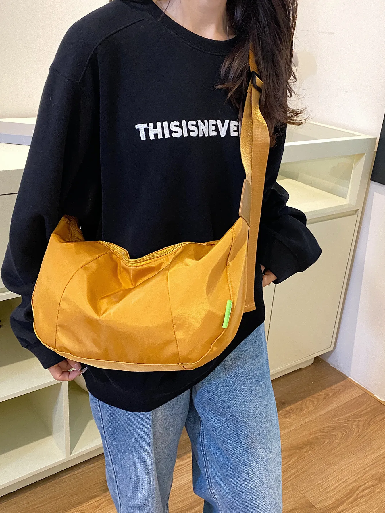 Projektanci 2025 Leisure New Tourism Nylon Sports Fiess Crossbody Duża płócienna torba na ramię dla kobiet_voghion.com