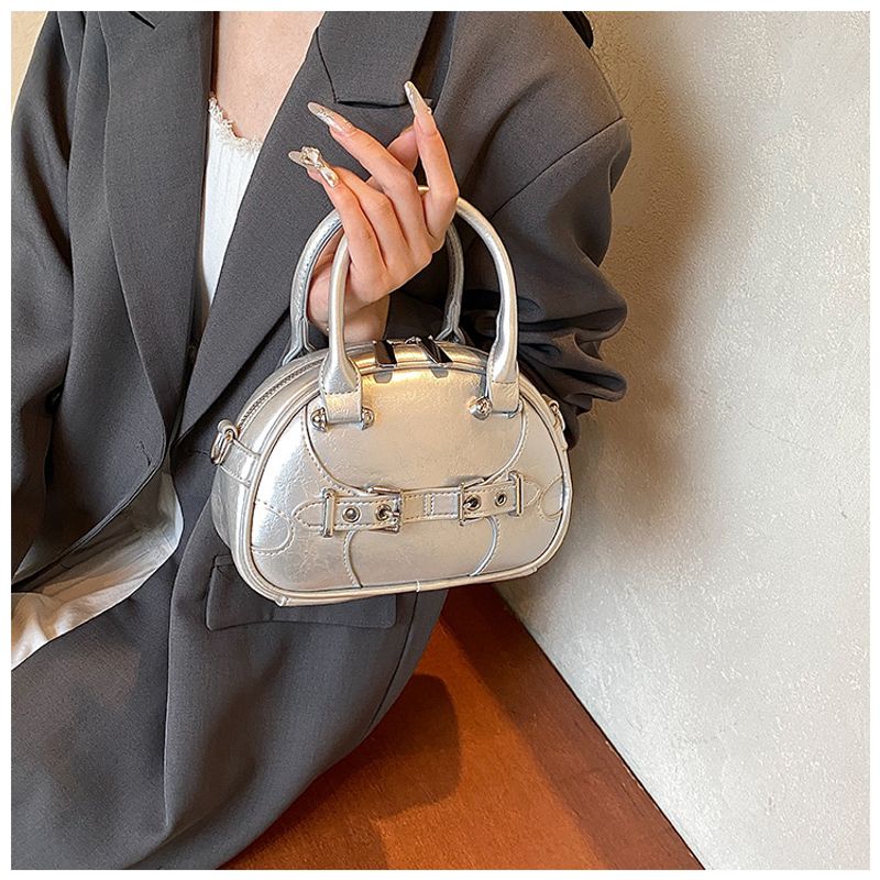 Modische Bowlingtasche zum Miehmen für Damen im Sommer 2024, neue, einfache und vielseitige Umhän,_voghion.com